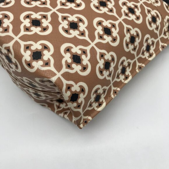 Brighton Tan Coated Canvas Pattern Crossbody - Picture 6 of 10